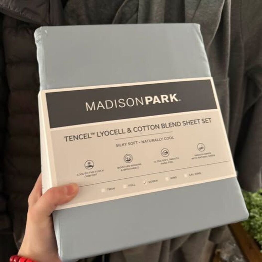 Madison Park Tencel Lyocell & Cotton Blend Queen Sheet Set
